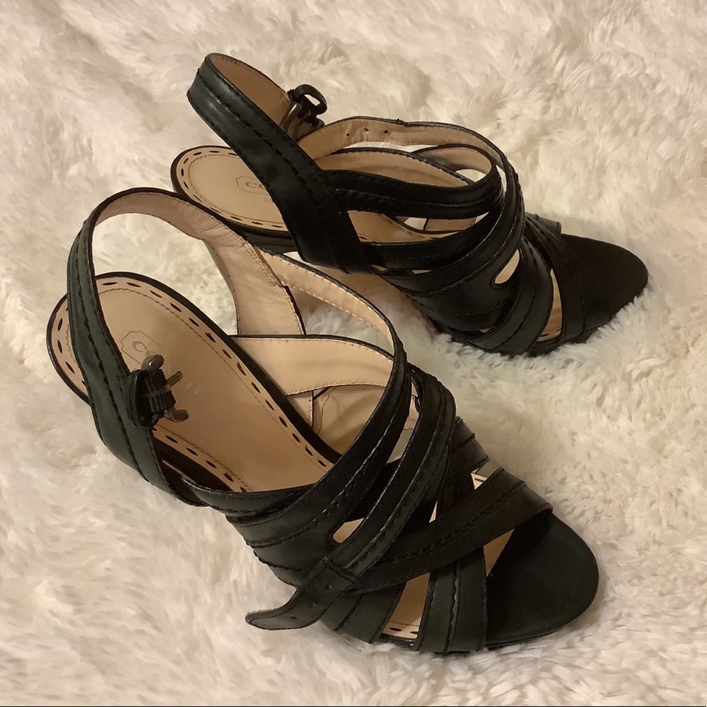 Black Coach Heels